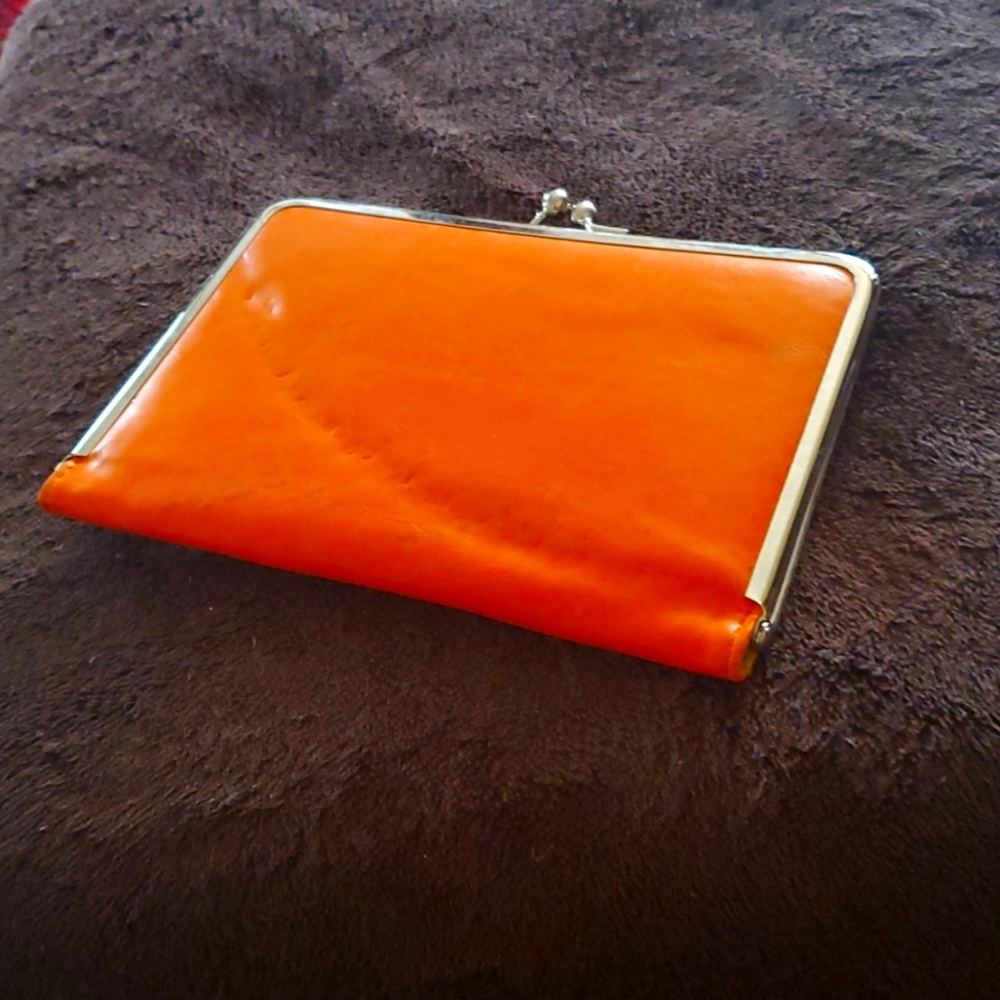 Leather Orange wallet